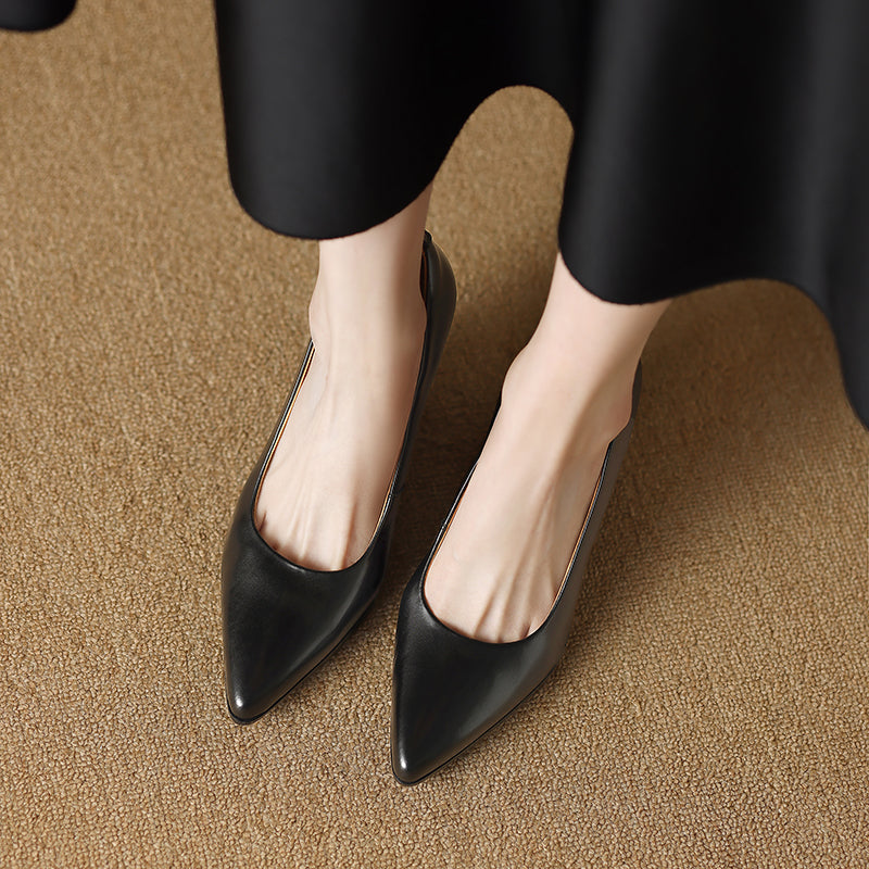 Zella Genuine Leather Heels