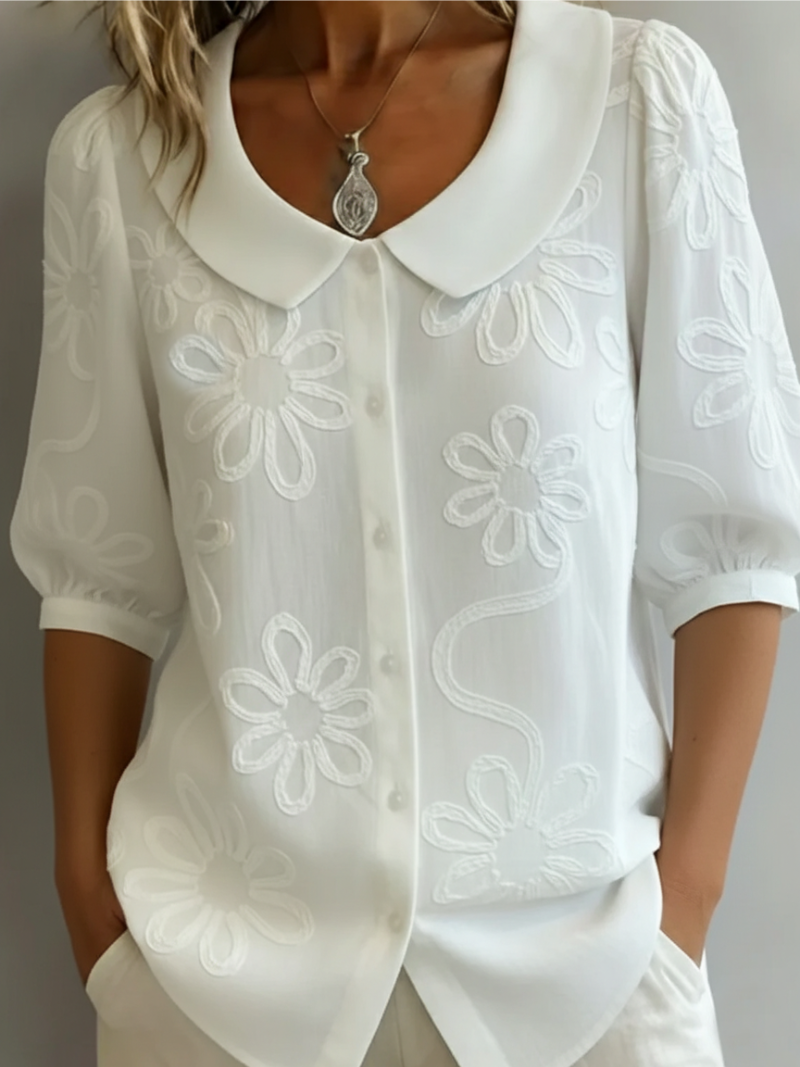 Bailey | Stylish Embroidered Floral Blouse