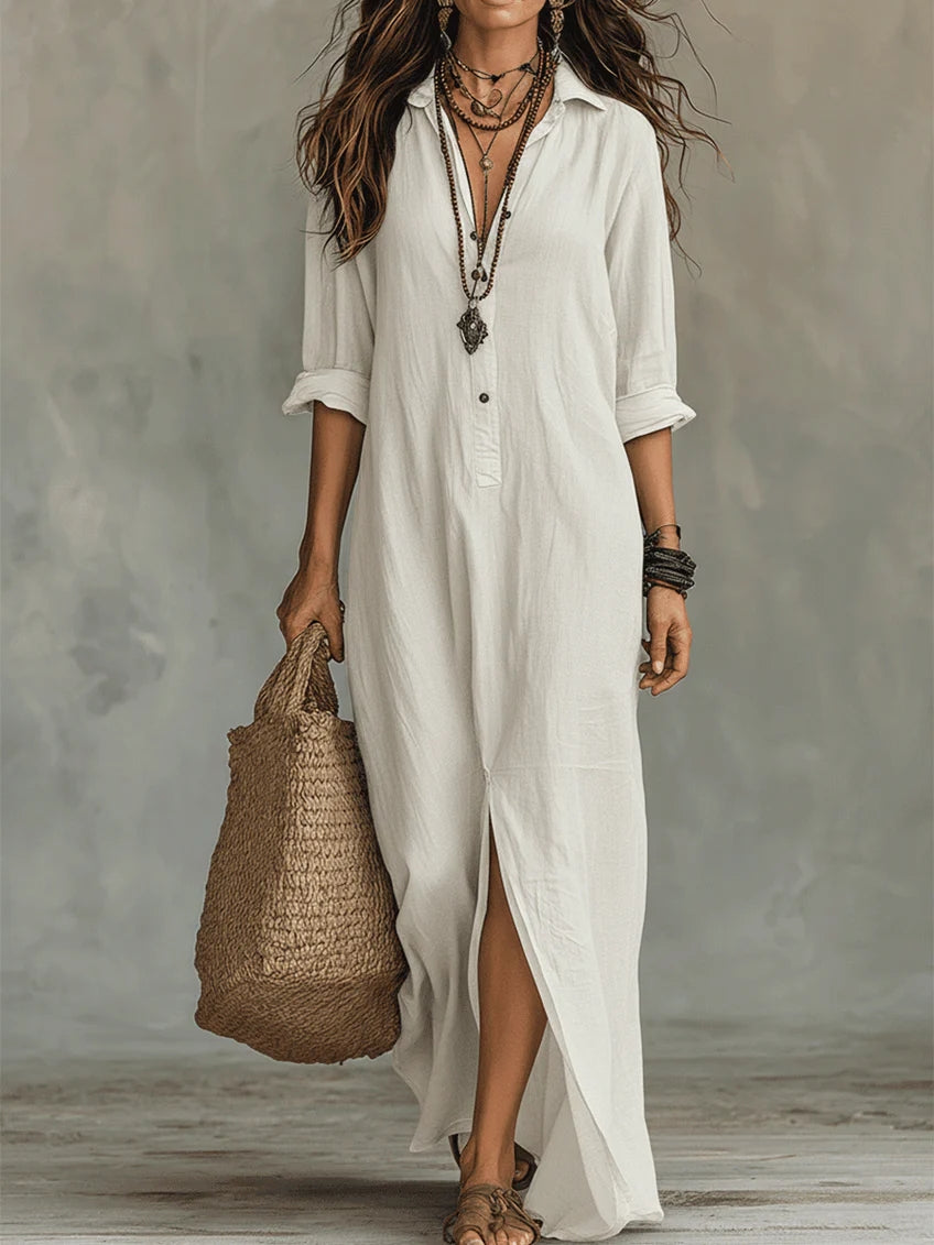 Willow™ | Relaxed Button-Down Maxi Dress