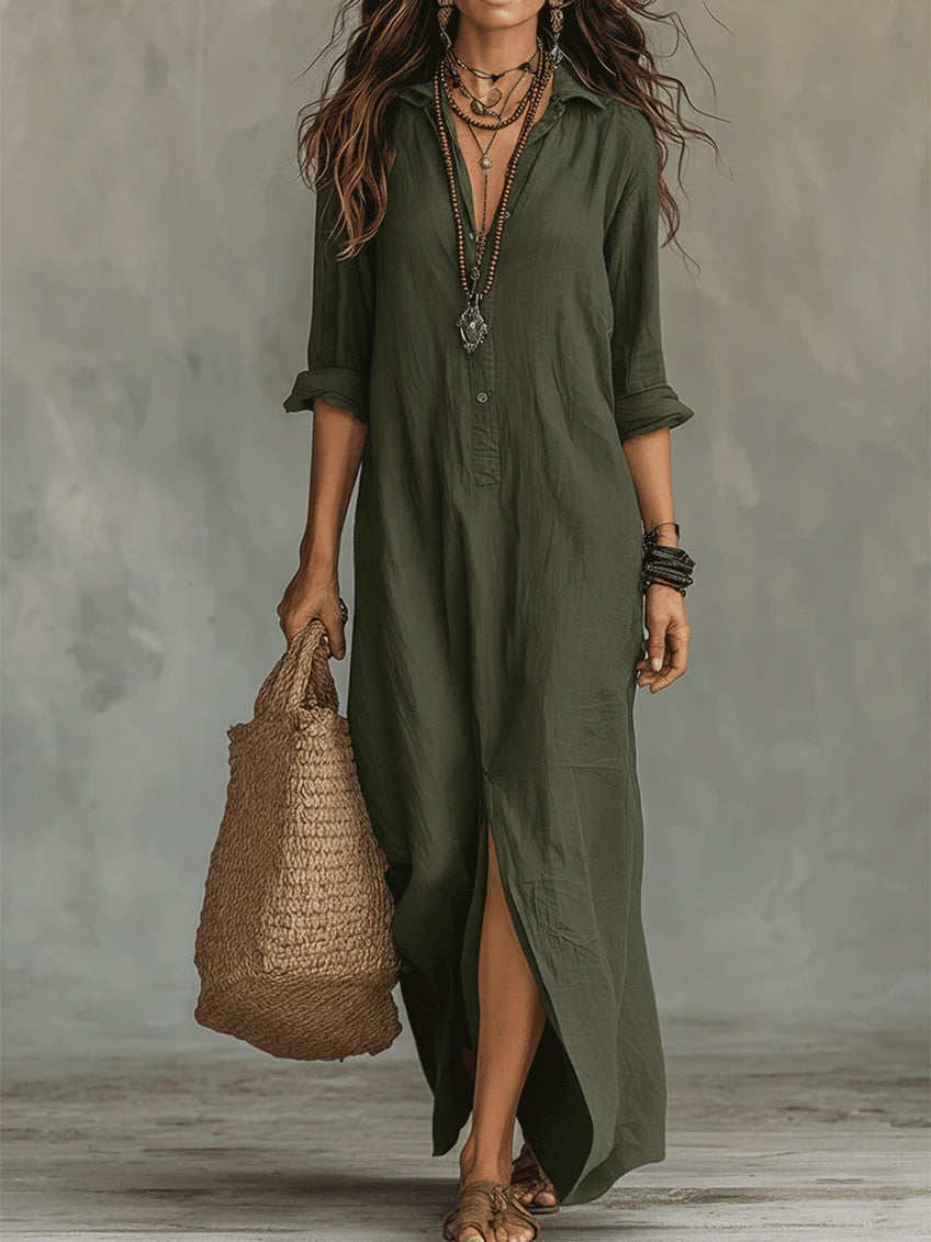 Willow™ | Relaxed Button-Down Maxi Dress