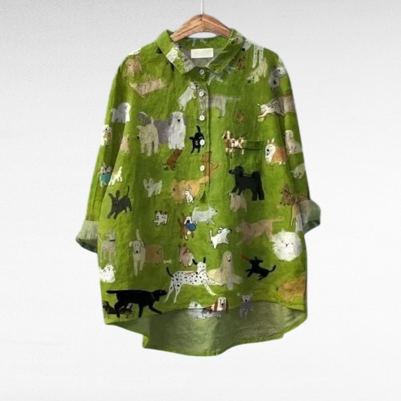 Amelie | Modern Animal Printed Blouse