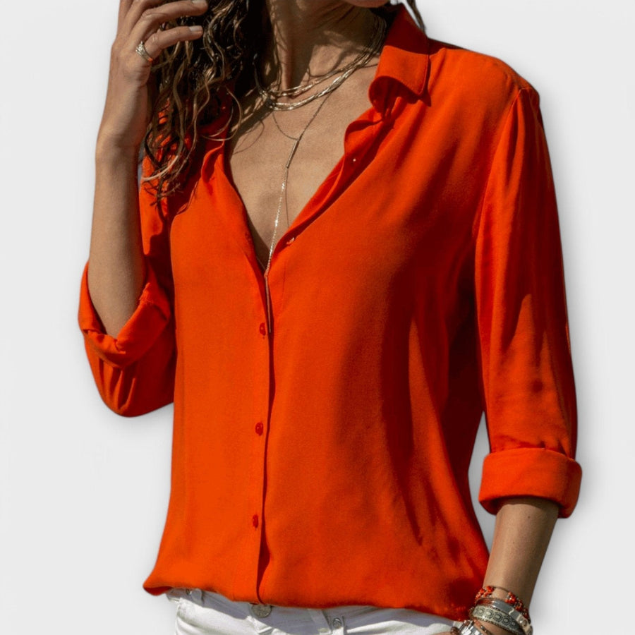 Elysian | Elegant Refined Button-Up Blouse
