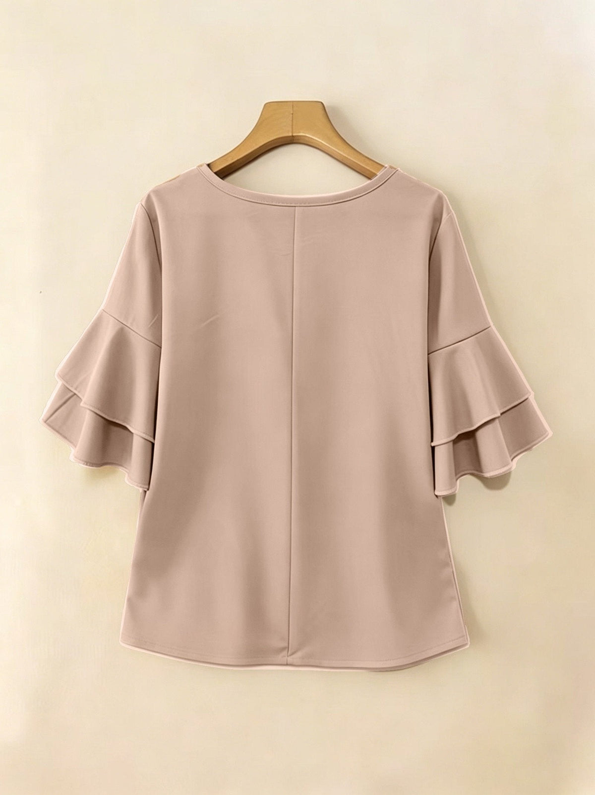 Celina | Flared-Sleeve Pleated Blouse