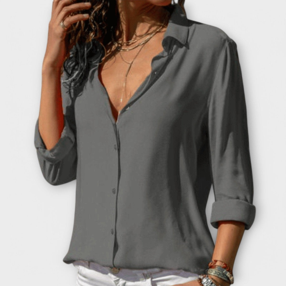 Elysian | Elegant Refined Button-Up Blouse