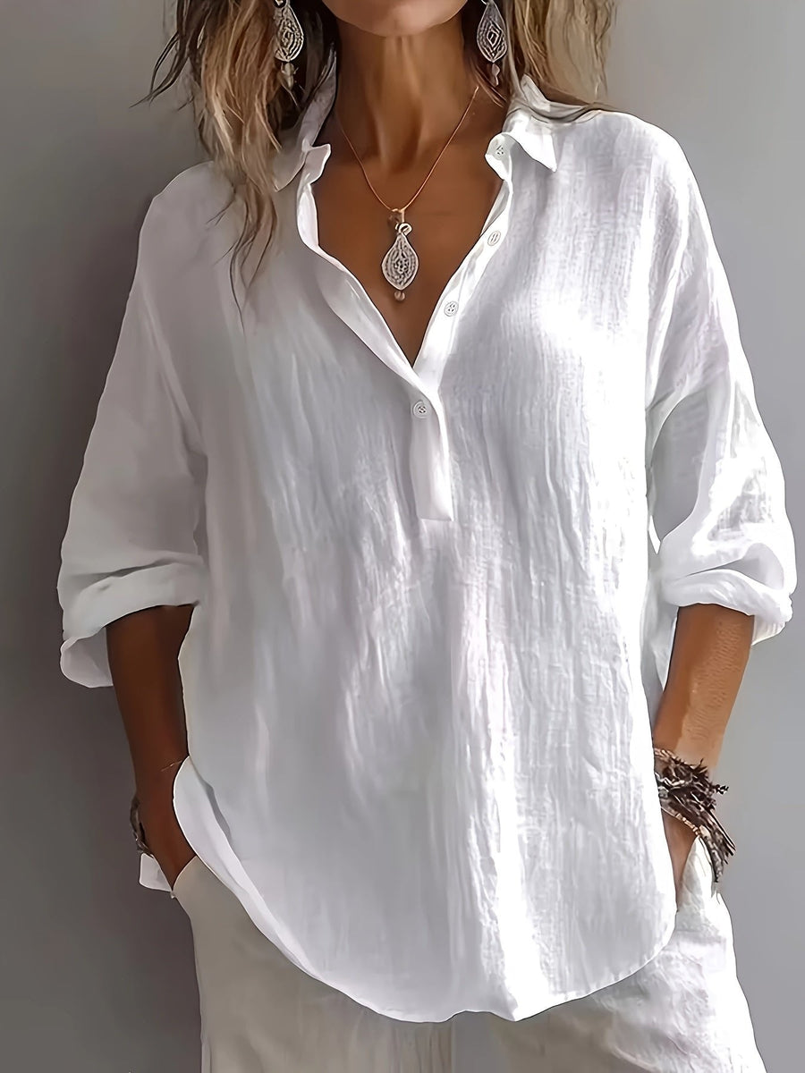 Bailey | Effortless Style Relaxed Collared Blouse