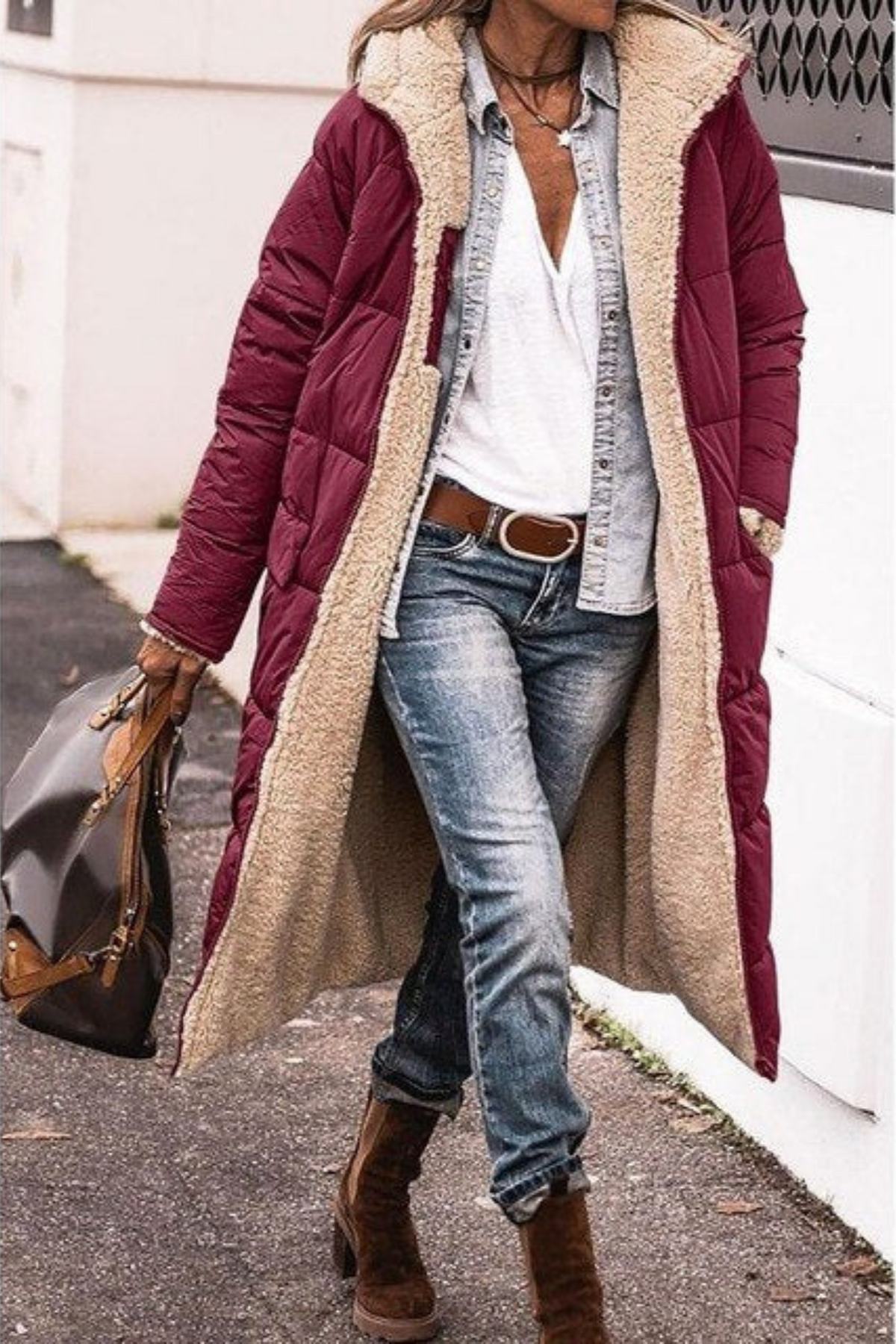 Women’s Reversible Longline Coat