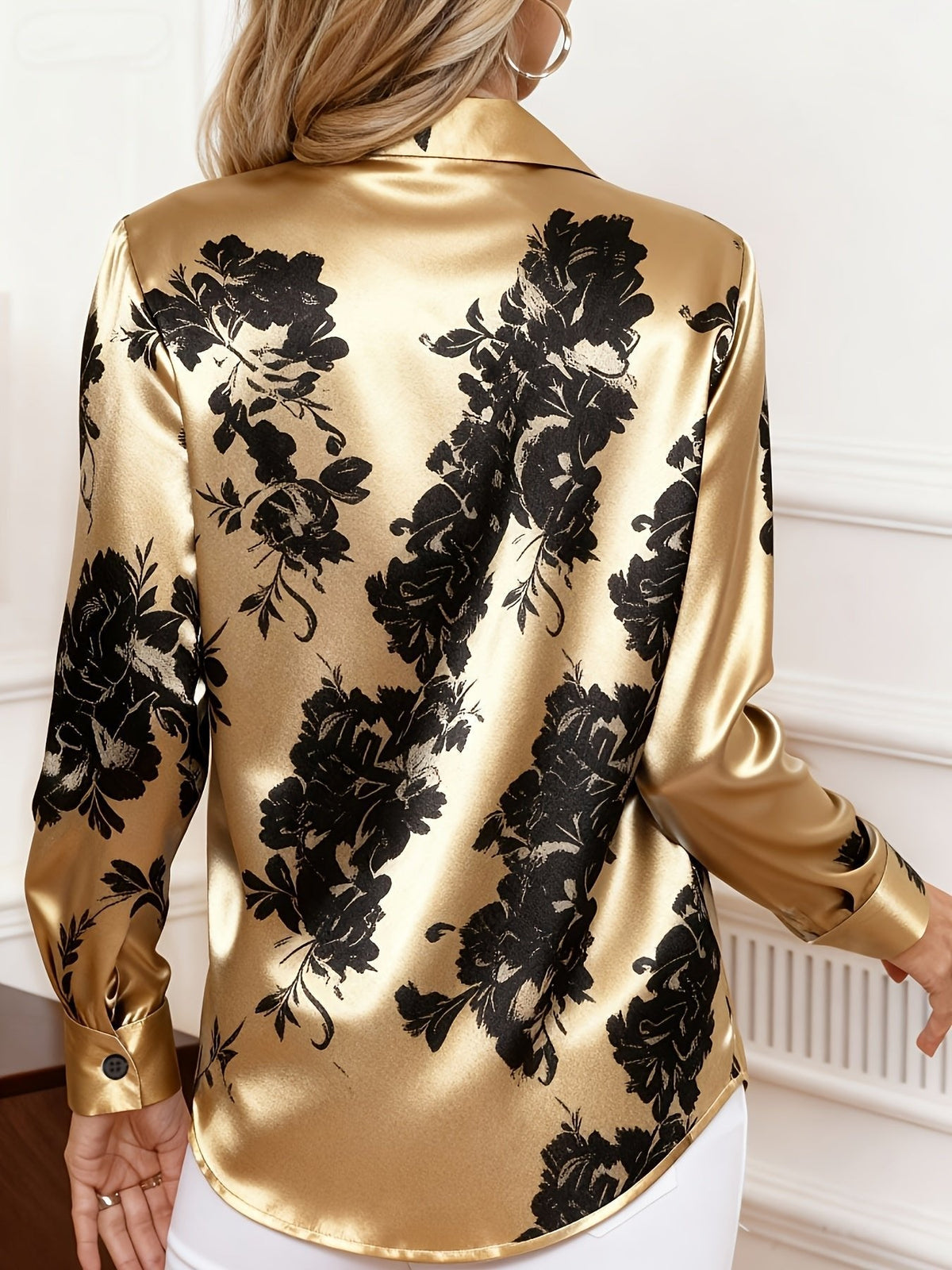 Zara | Elegant Floral Printed Blouse
