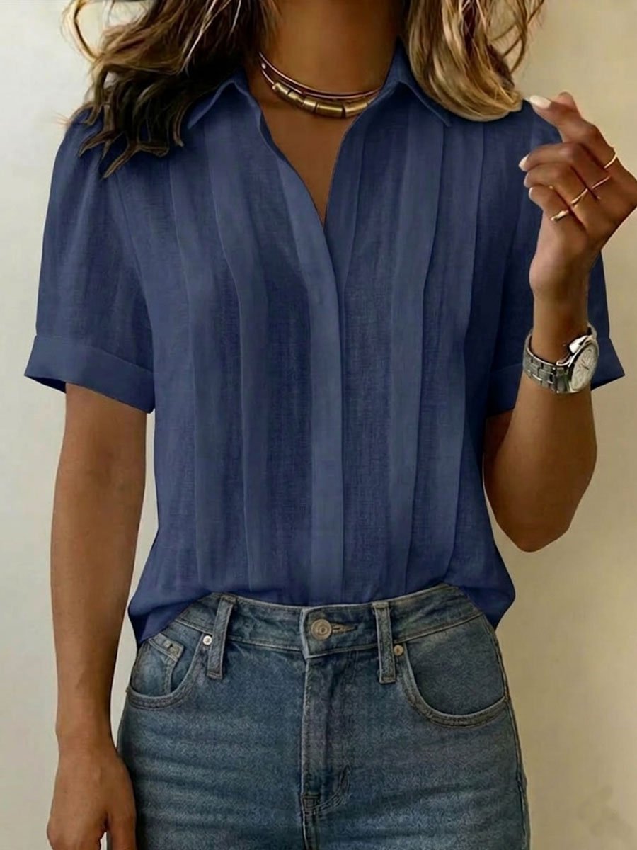 Juliette | Elegant Refined Short-Sleeve Blouse