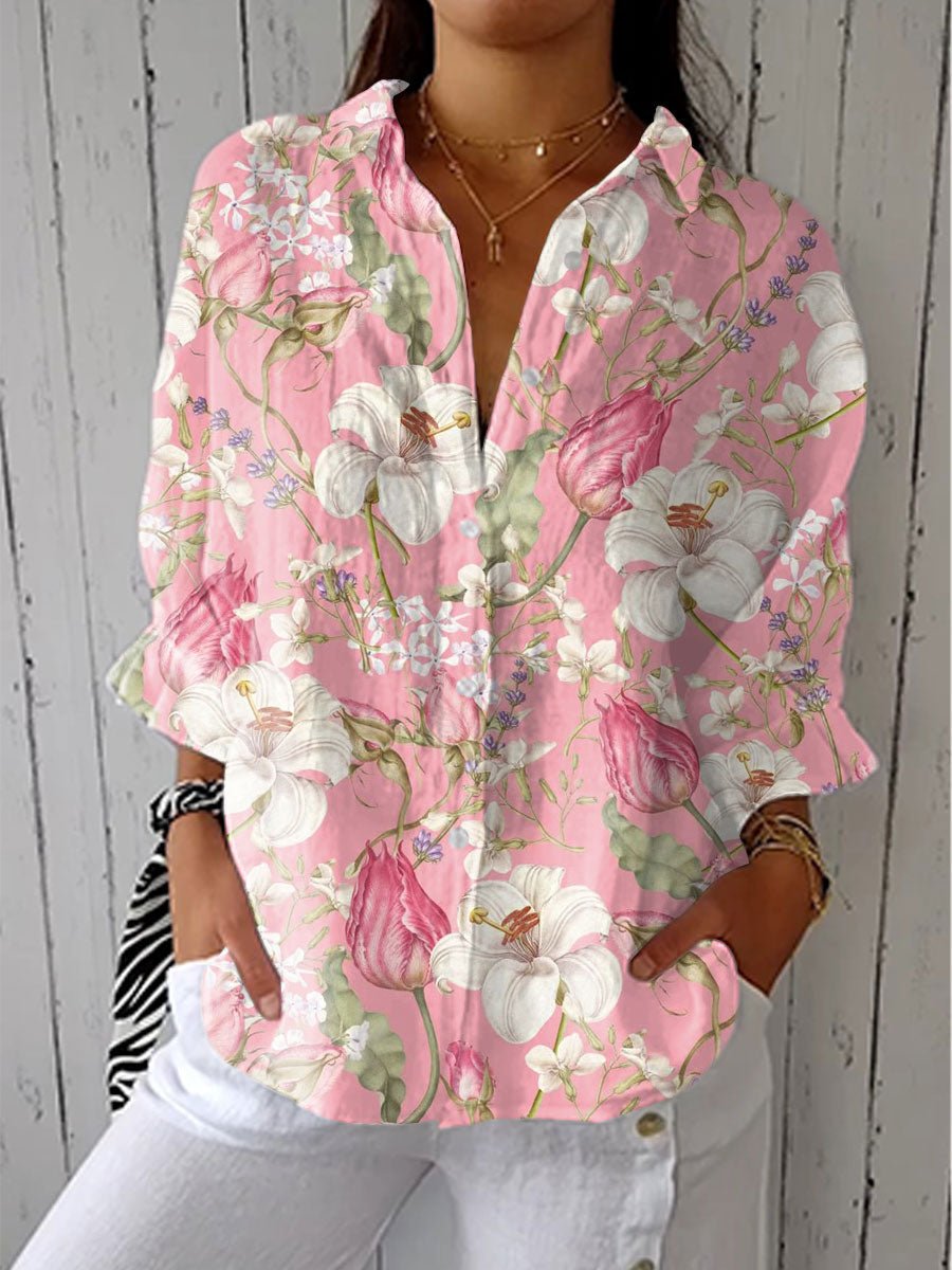 Lydia | Elegant Floral Bloom Blouse