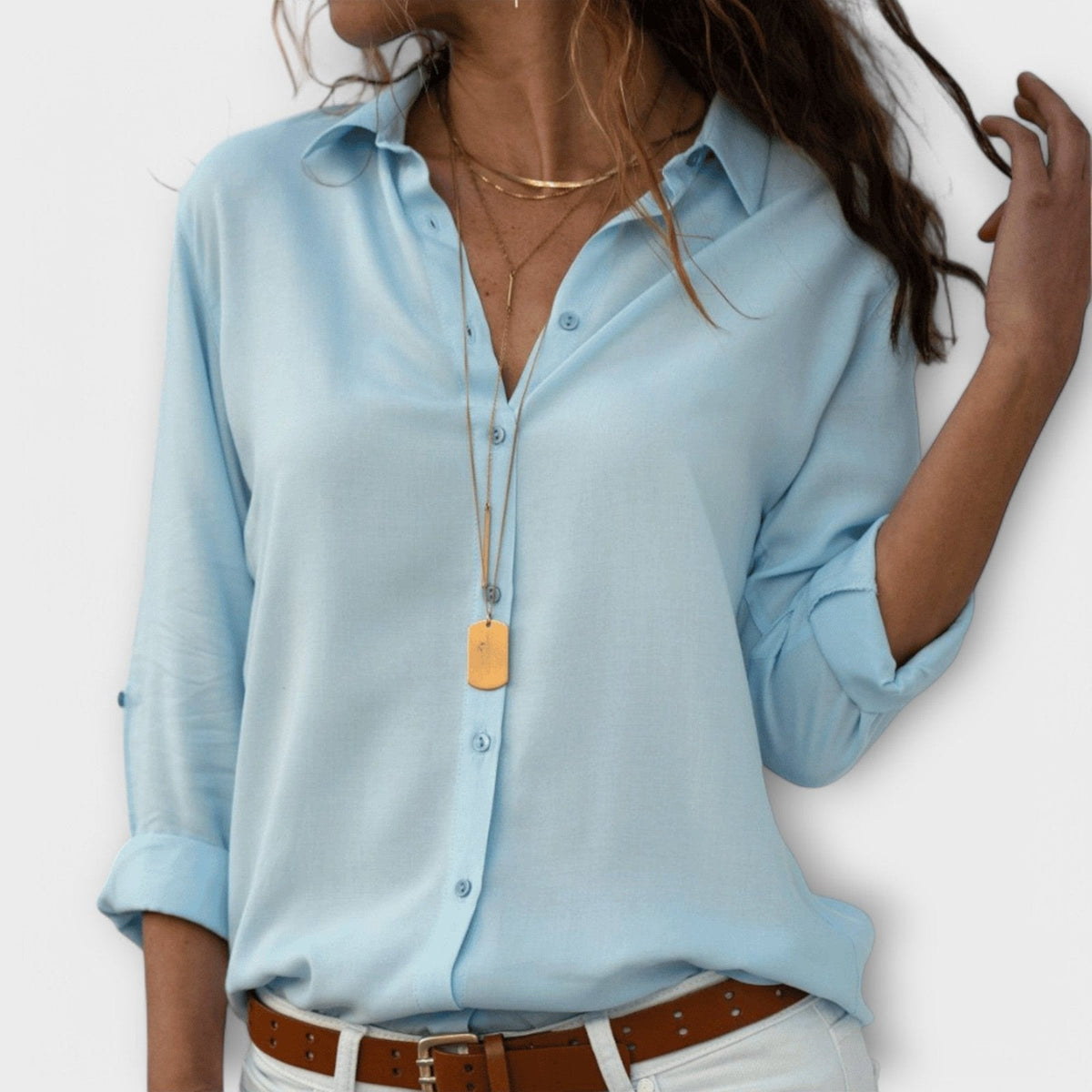 Elysian | Elegant Refined Button-Up Blouse