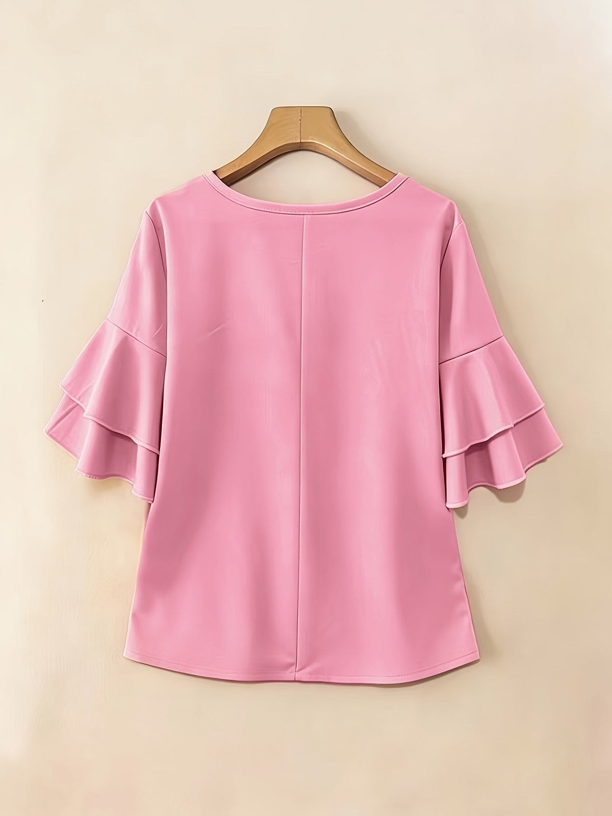 Celina | Flared-Sleeve Pleated Blouse