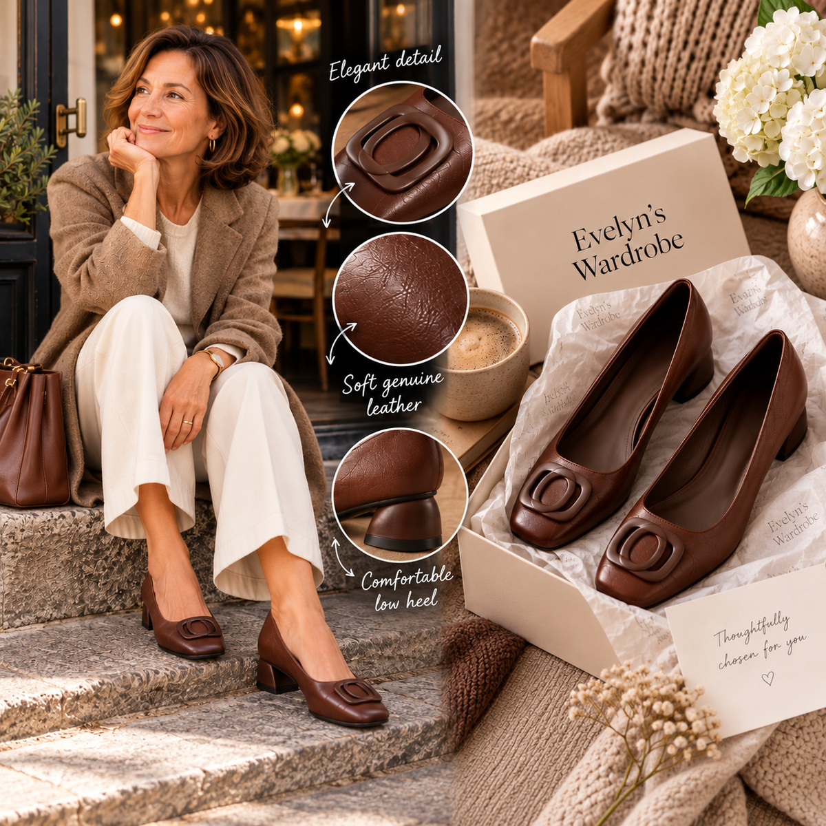 Opium Leather Flats