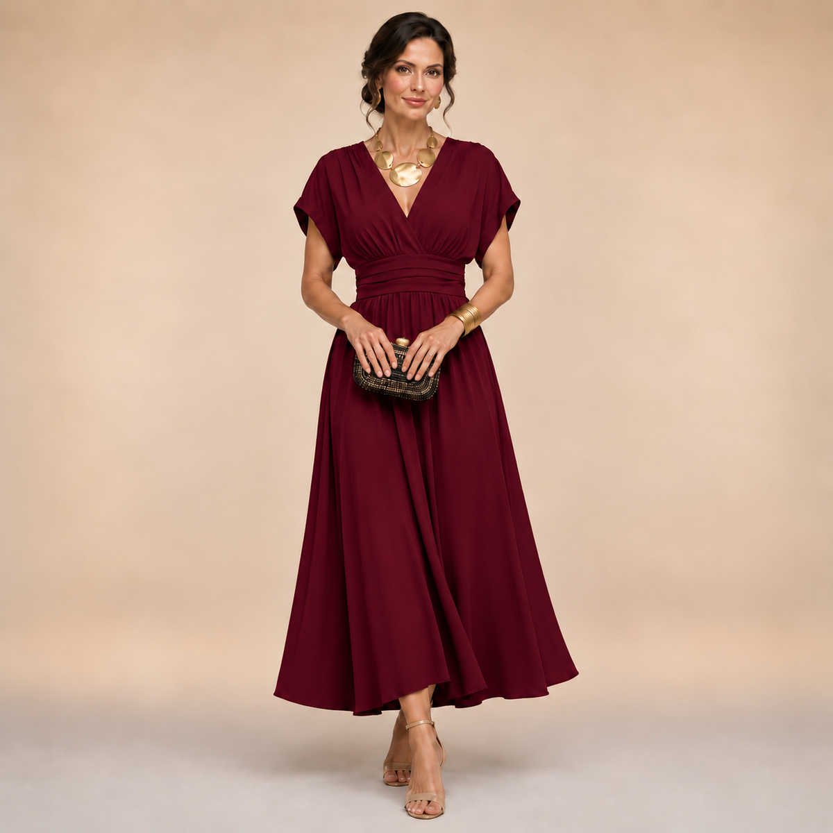 Amelia | Wrap Midi Dress