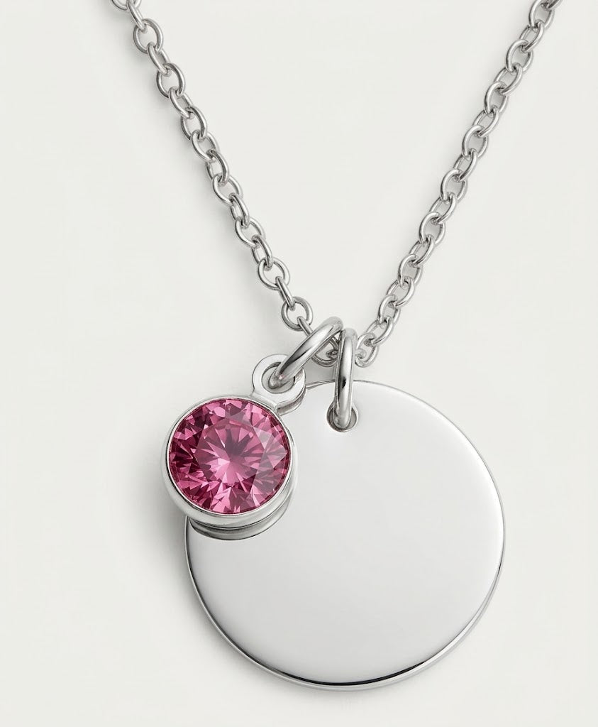 Custom Ruby Name Necklace