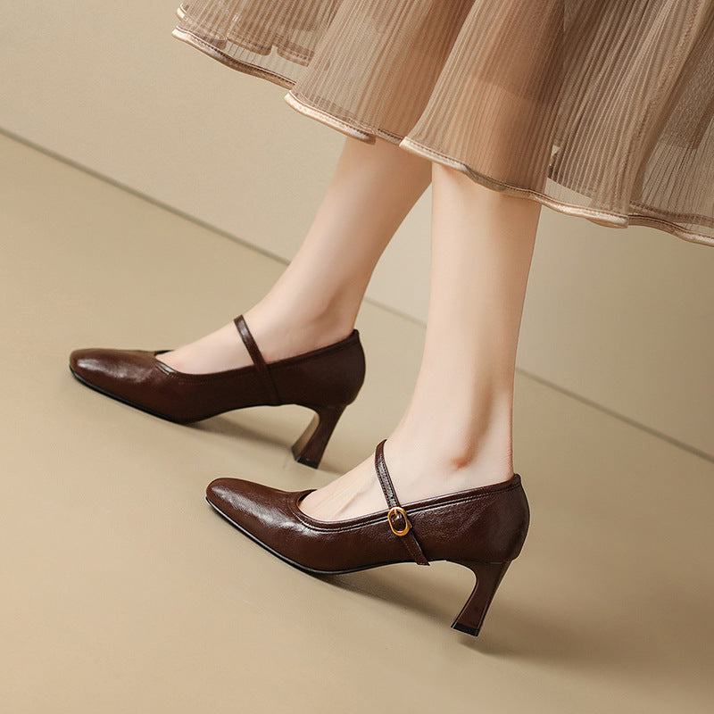 Aeri Leather Heels