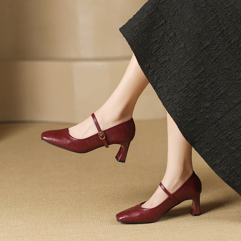 Aeri Leather Heels