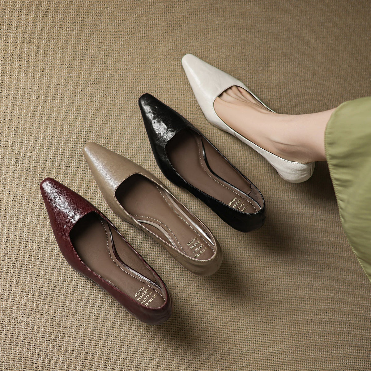 Zala Genuine Leather Heels
