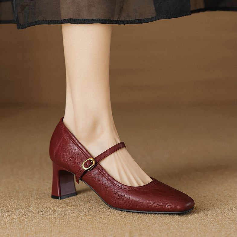 Aeri Leather Heels