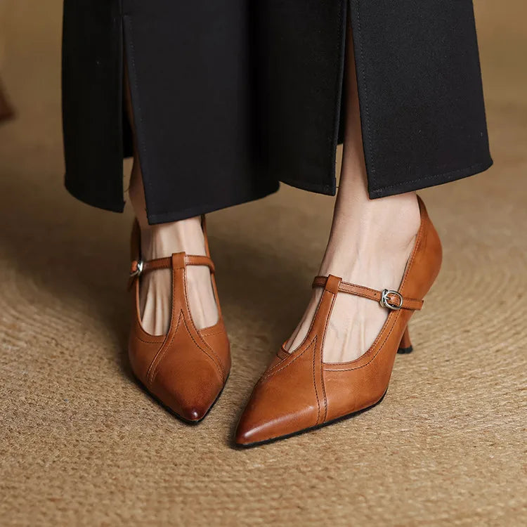 Beka Genuine Leather Heels