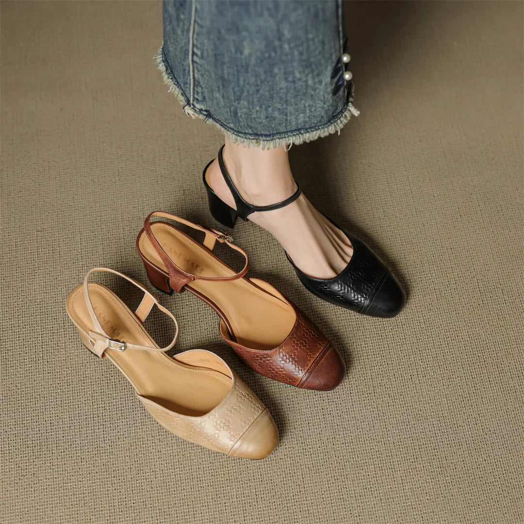 Neiro Genuine Leather Pumps