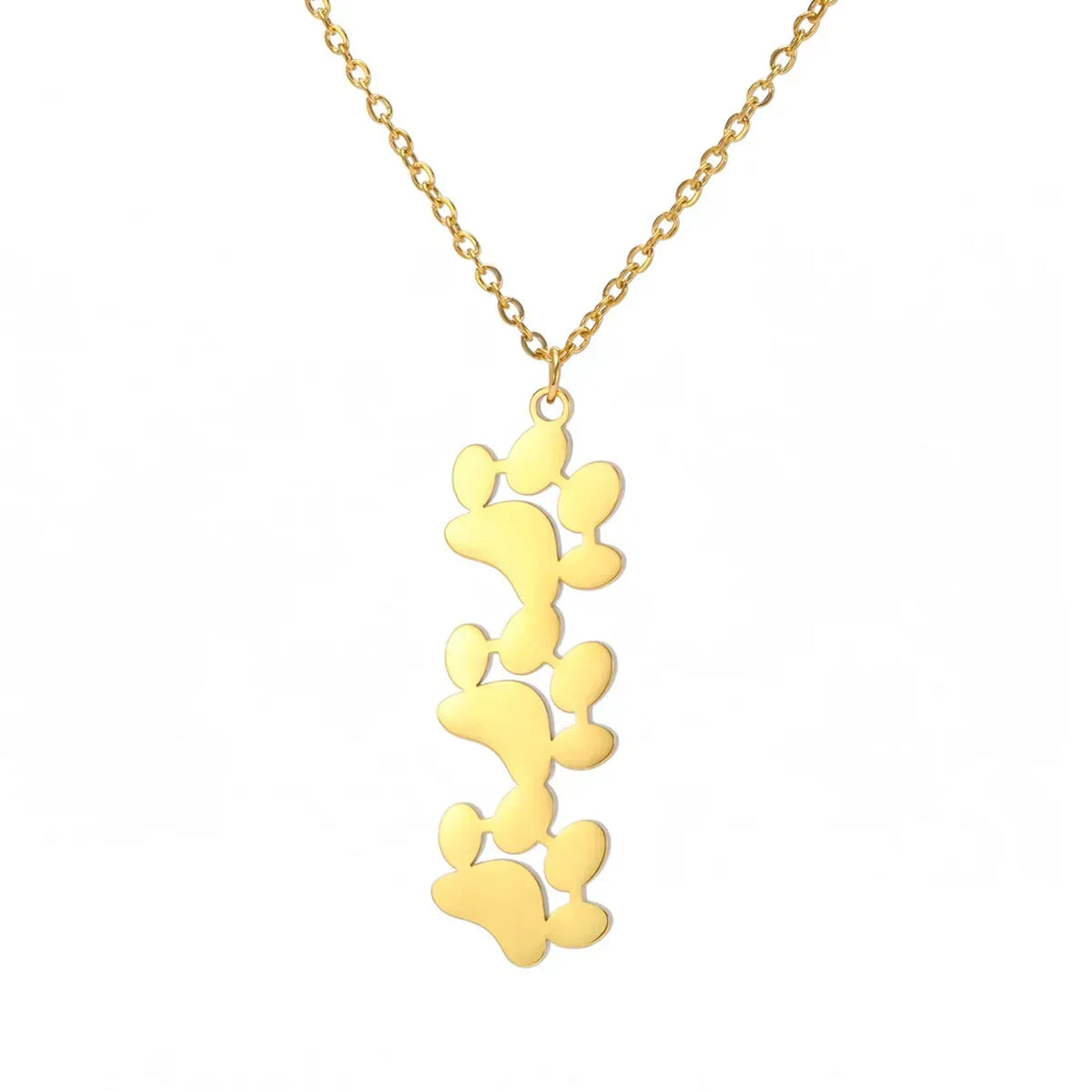 Elegant Stainless Steel Paw Necklace