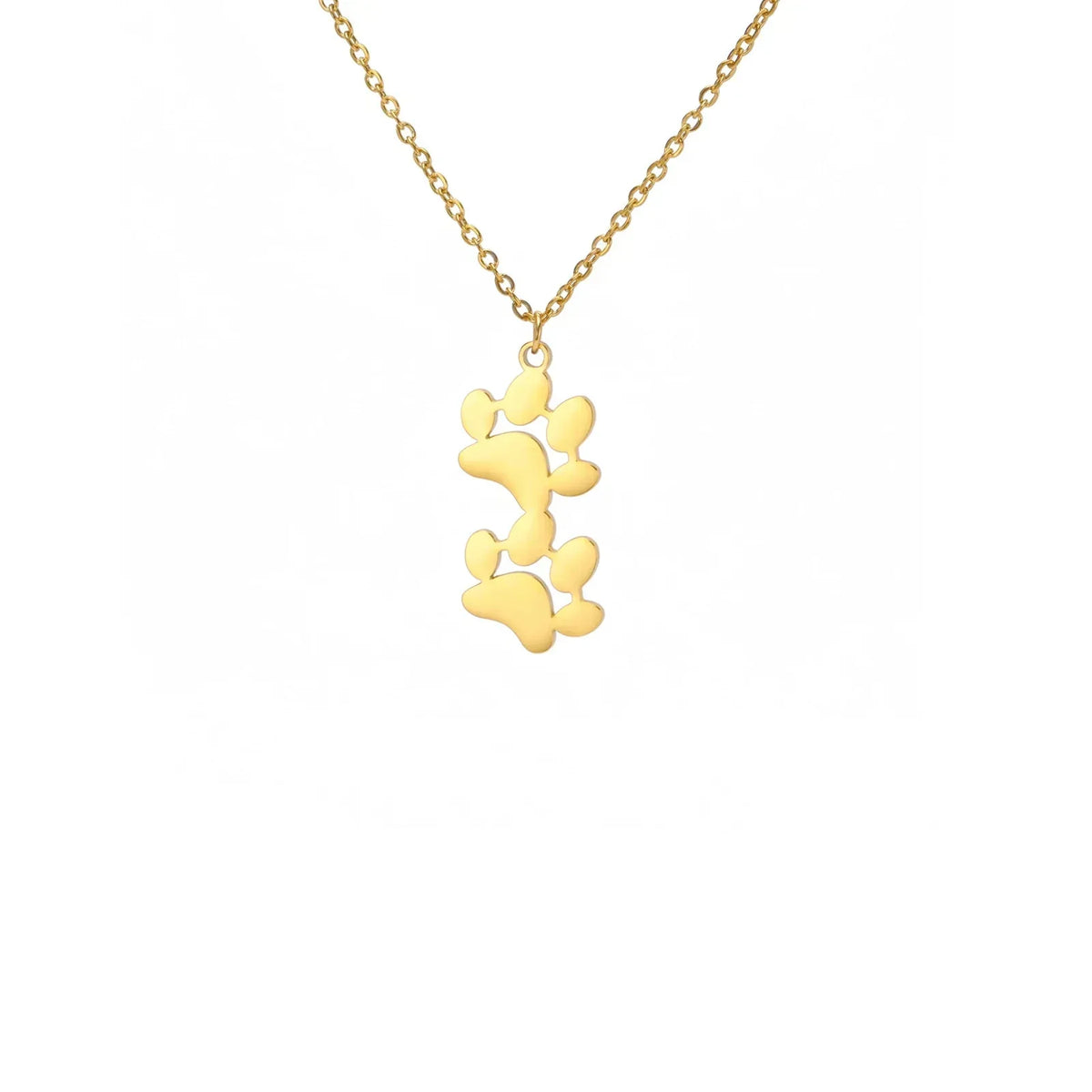 Elegant Stainless Steel Paw Necklace