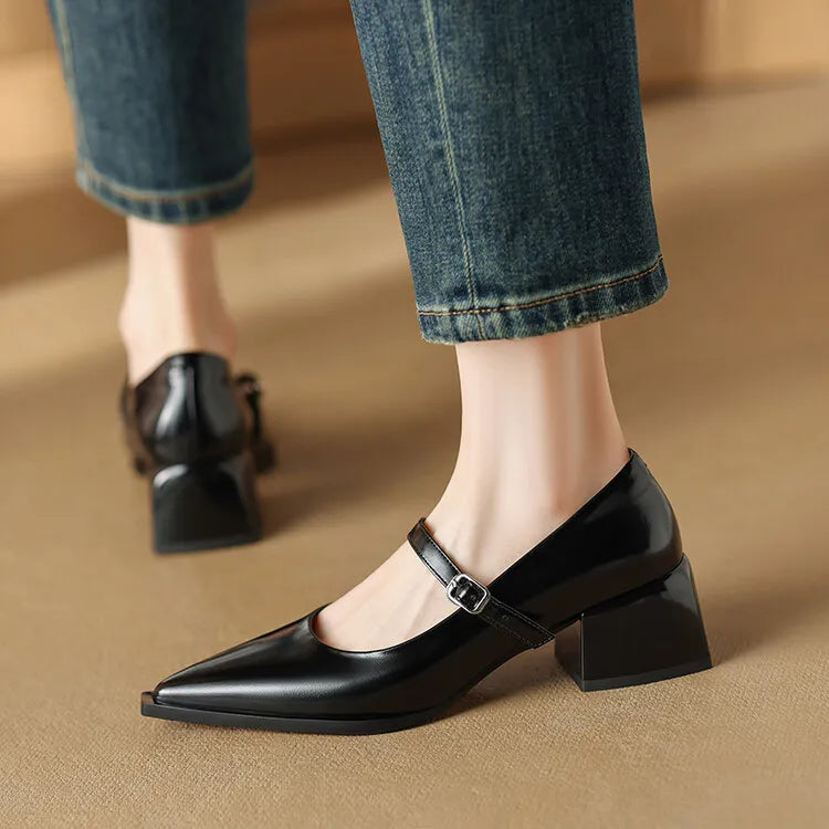 Maden Genuine Leather Heels