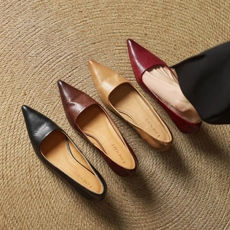 Yanil Genuine Leather Heels