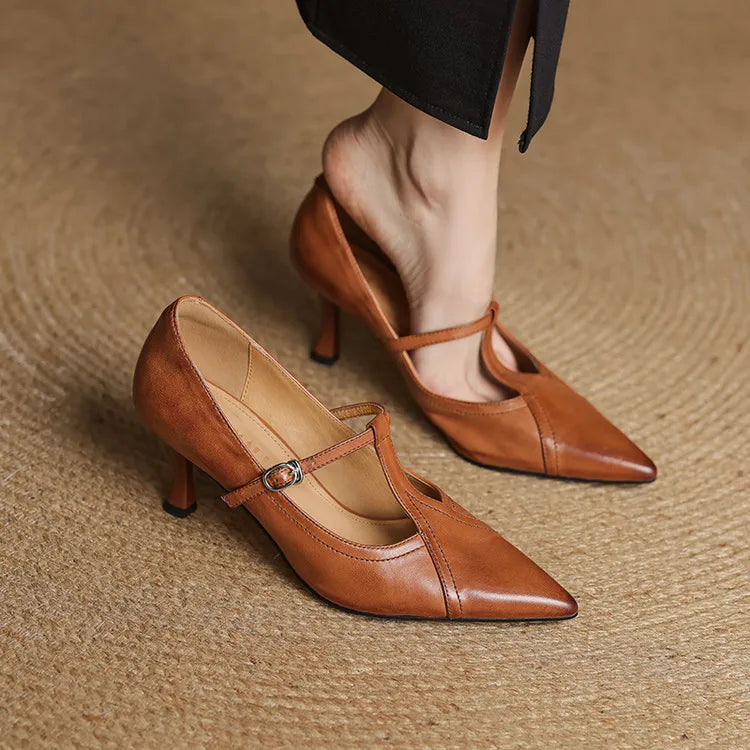 Beka Genuine Leather Heels