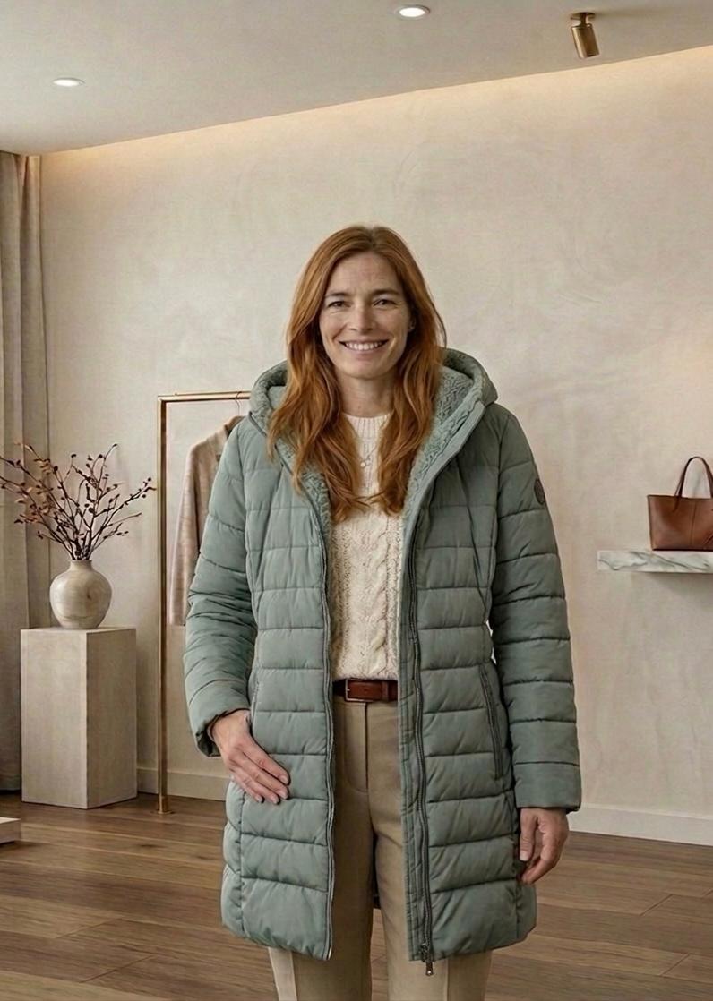 Anna Quilted A-Line Winter Coat