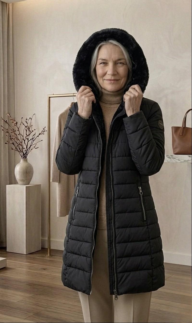 Anna Quilted A-Line Winter Coat