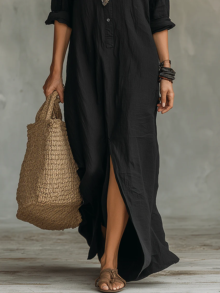 Willow™ | Relaxed Button-Down Maxi Dress