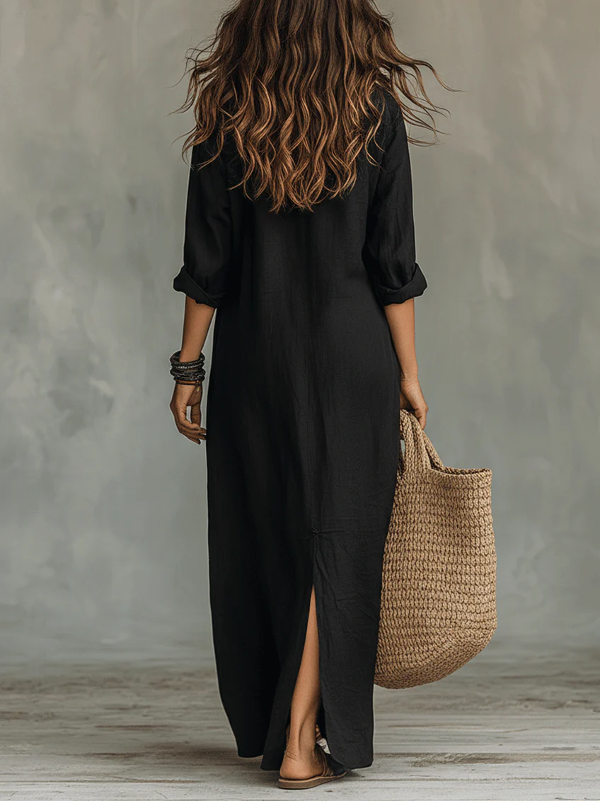 Willow™ | Relaxed Button-Down Maxi Dress