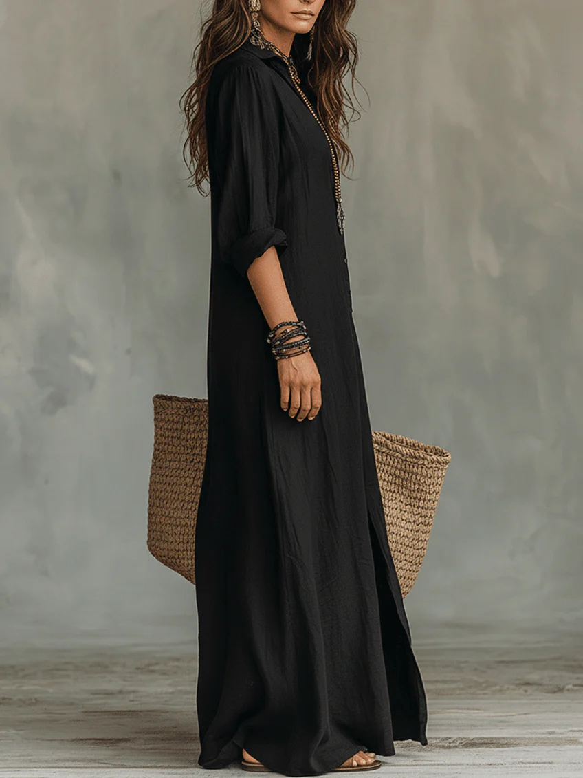 Willow™ | Relaxed Button-Down Maxi Dress
