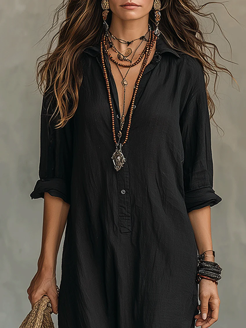 Willow™ | Relaxed Button-Down Maxi Dress