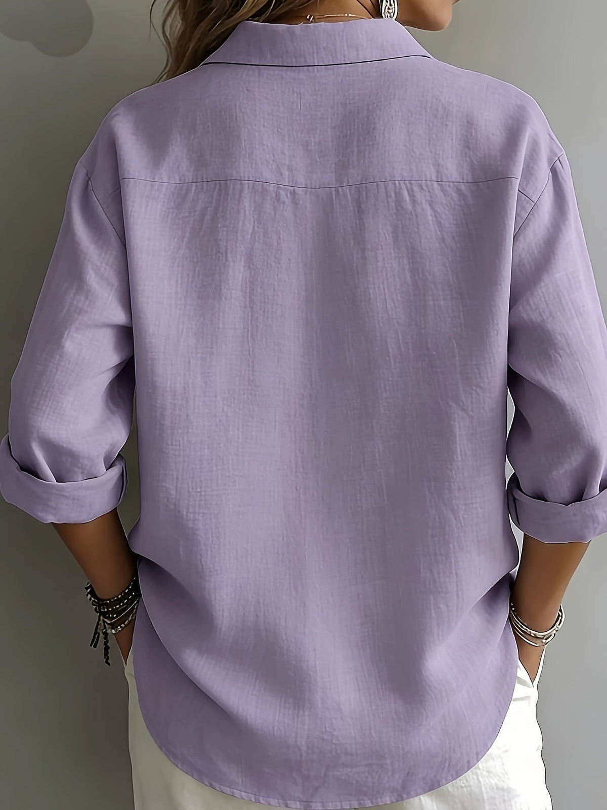 Bailey | Effortless Style Relaxed Collared Blouse