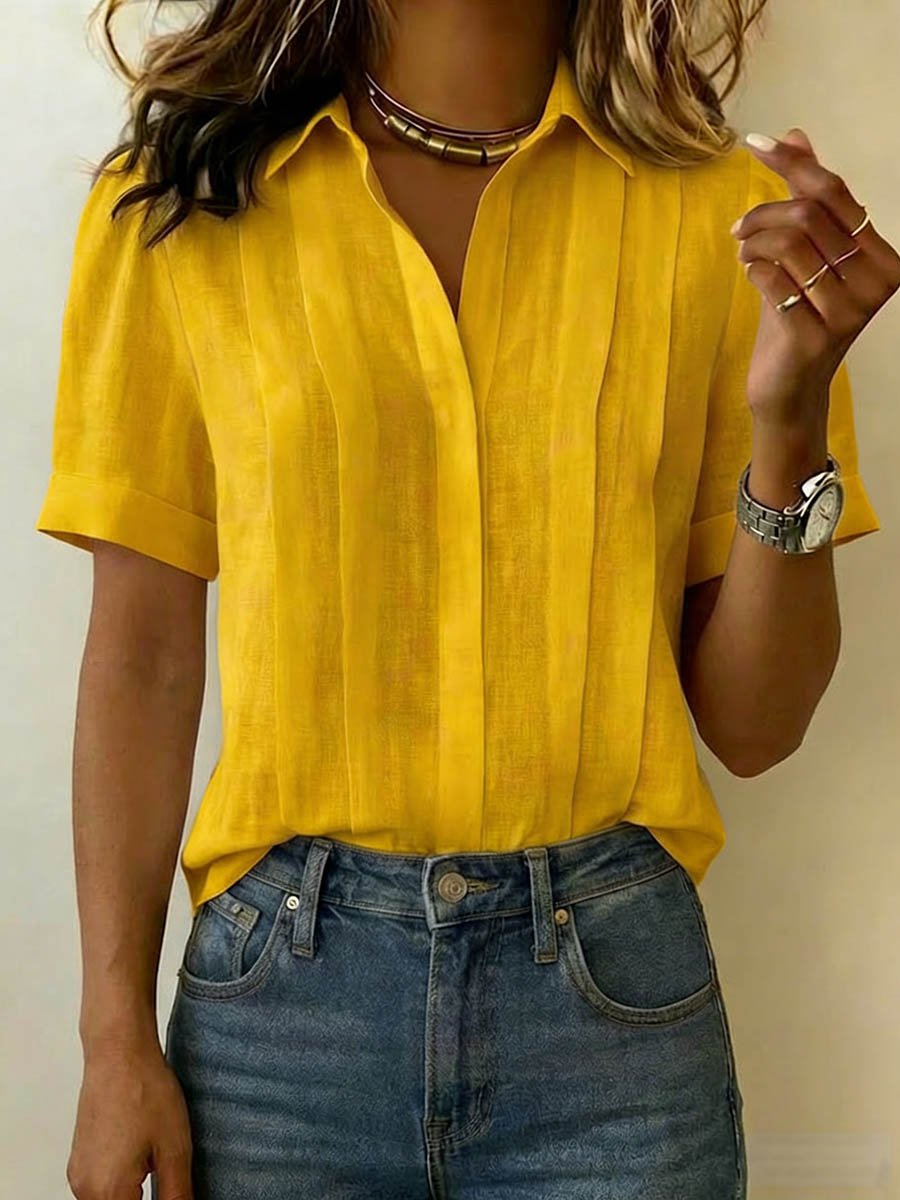 Juliette | Elegant Refined Short-Sleeve Blouse