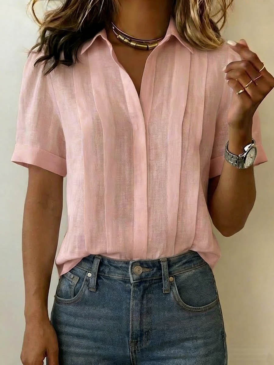 Juliette | Elegant Refined Short-Sleeve Blouse