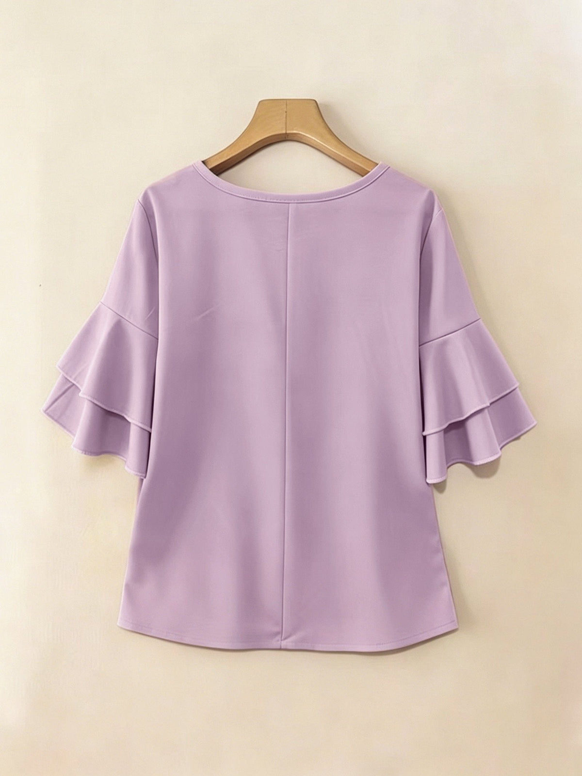 Celina | Flared-Sleeve Pleated Blouse