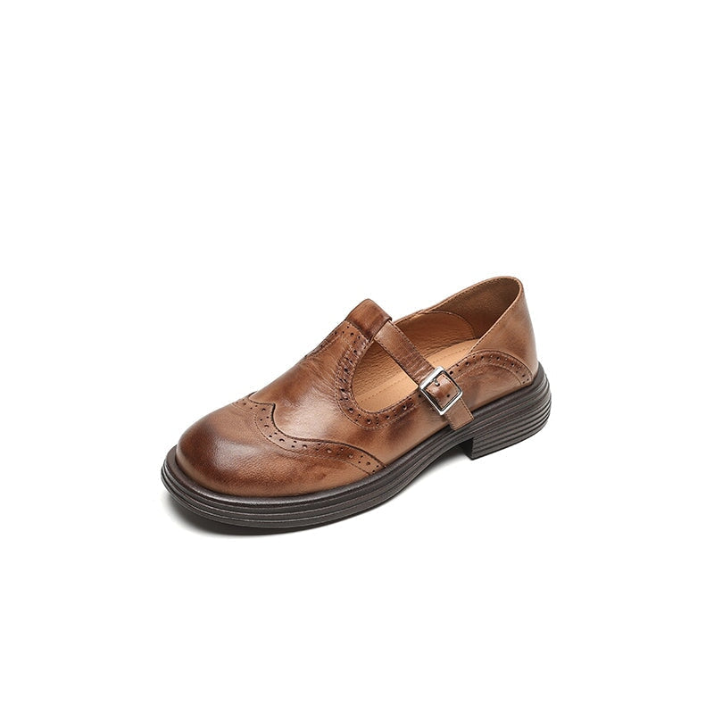 Elvara | Elegant Mary Janes Made Of Leather