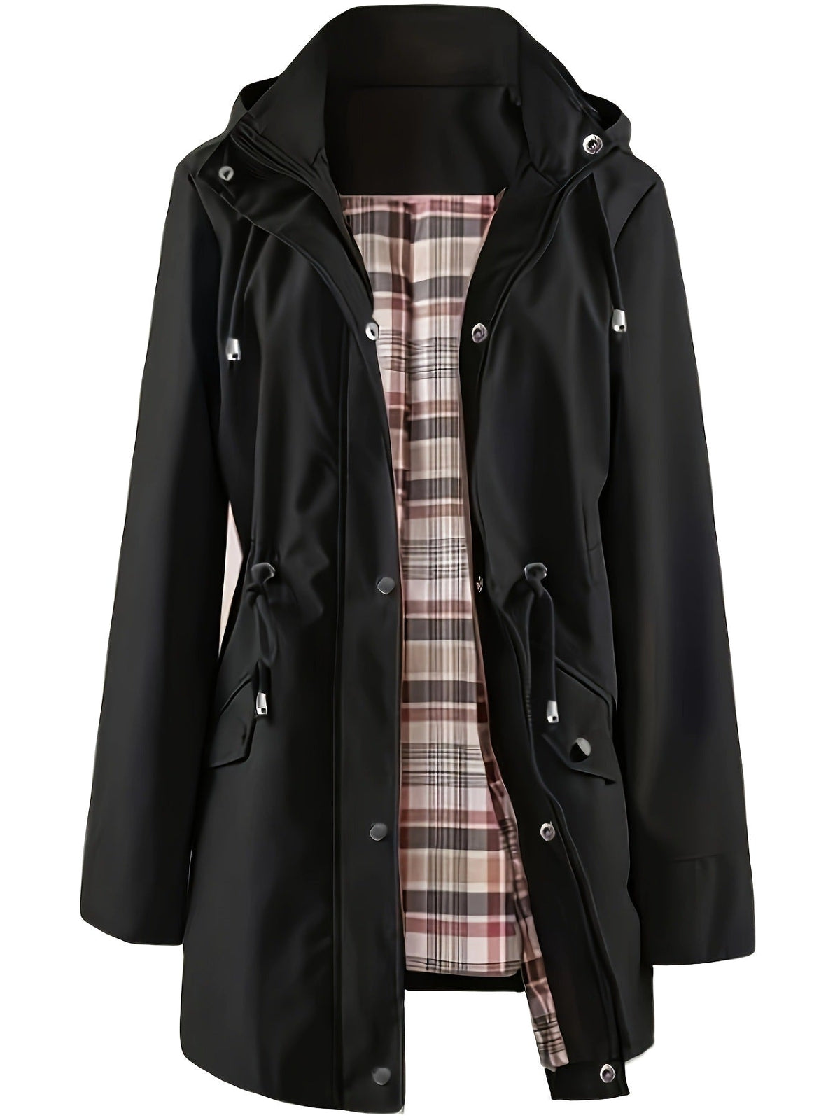 Gastown Tartan-Lined Rain Parka