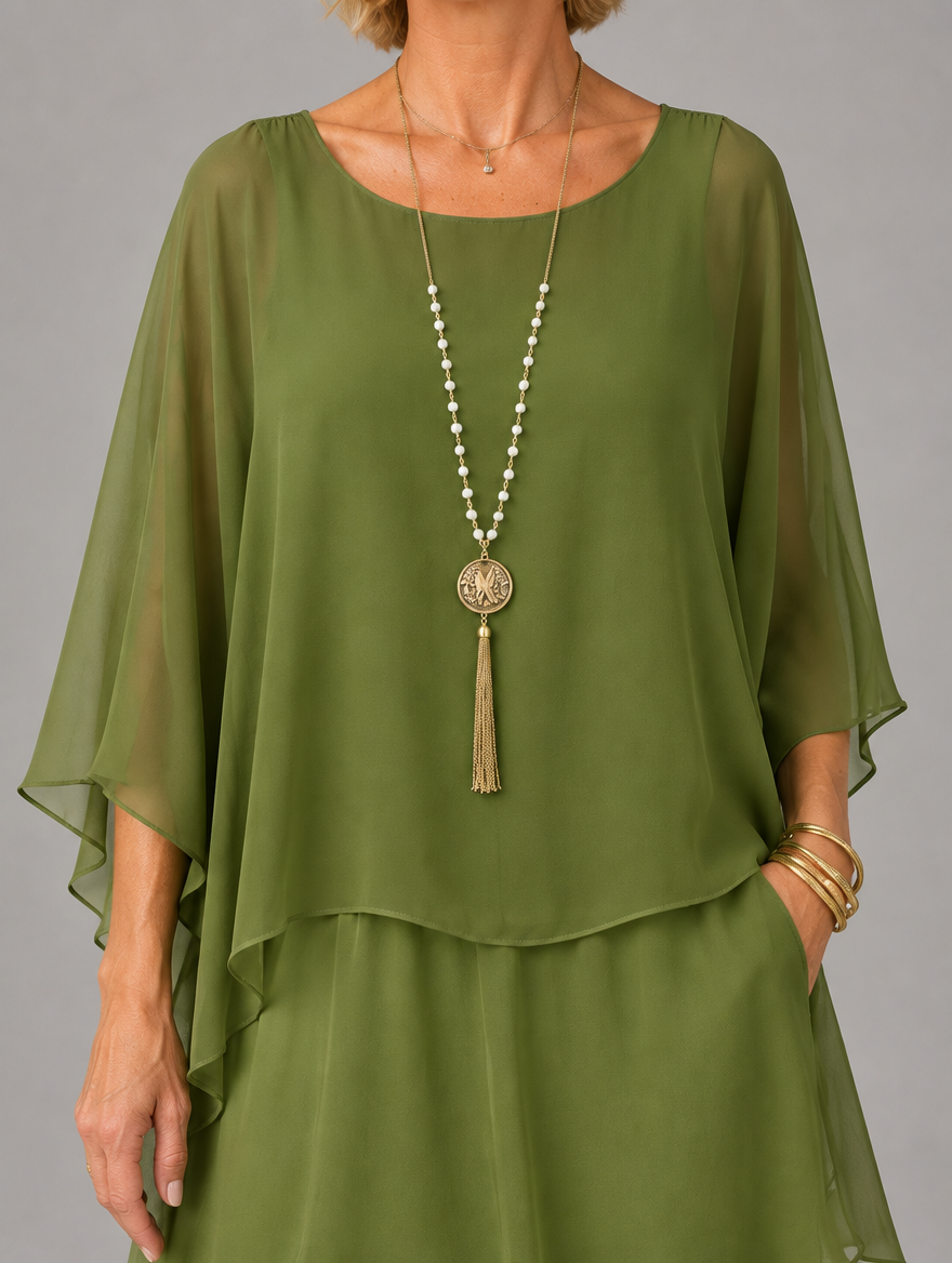 Lara™ | Elegant Flowing Maxi Dress