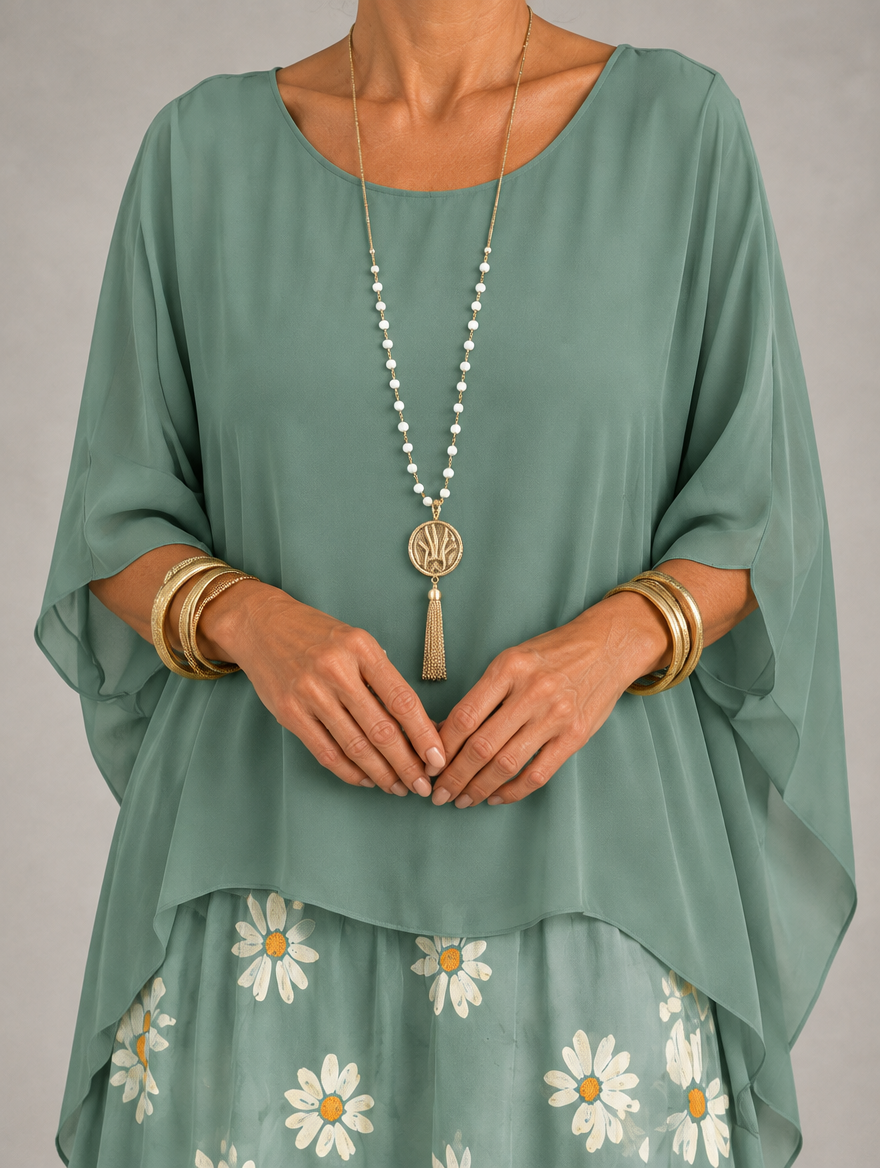 Lara™ | Elegant Flowing Maxi Dress