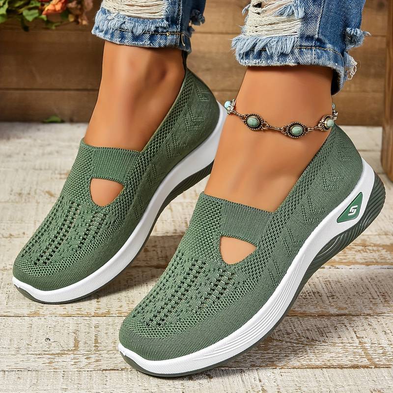Claire | Breathable Knit Slip-On Sneakers