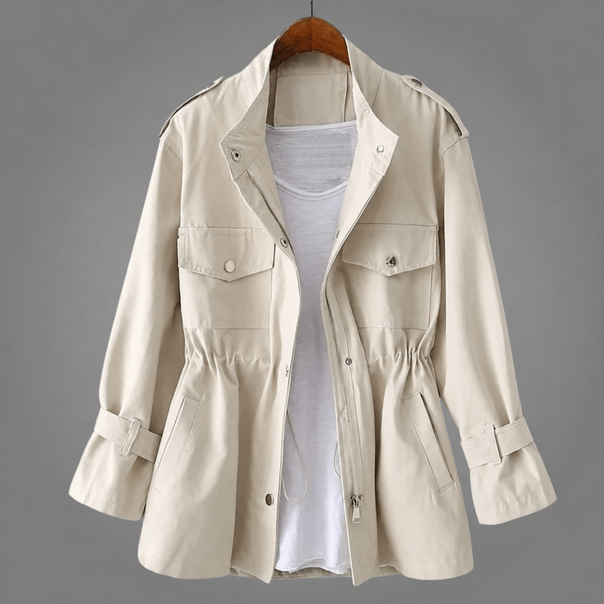 Women’s Belted Double-Breasted Winter Coat