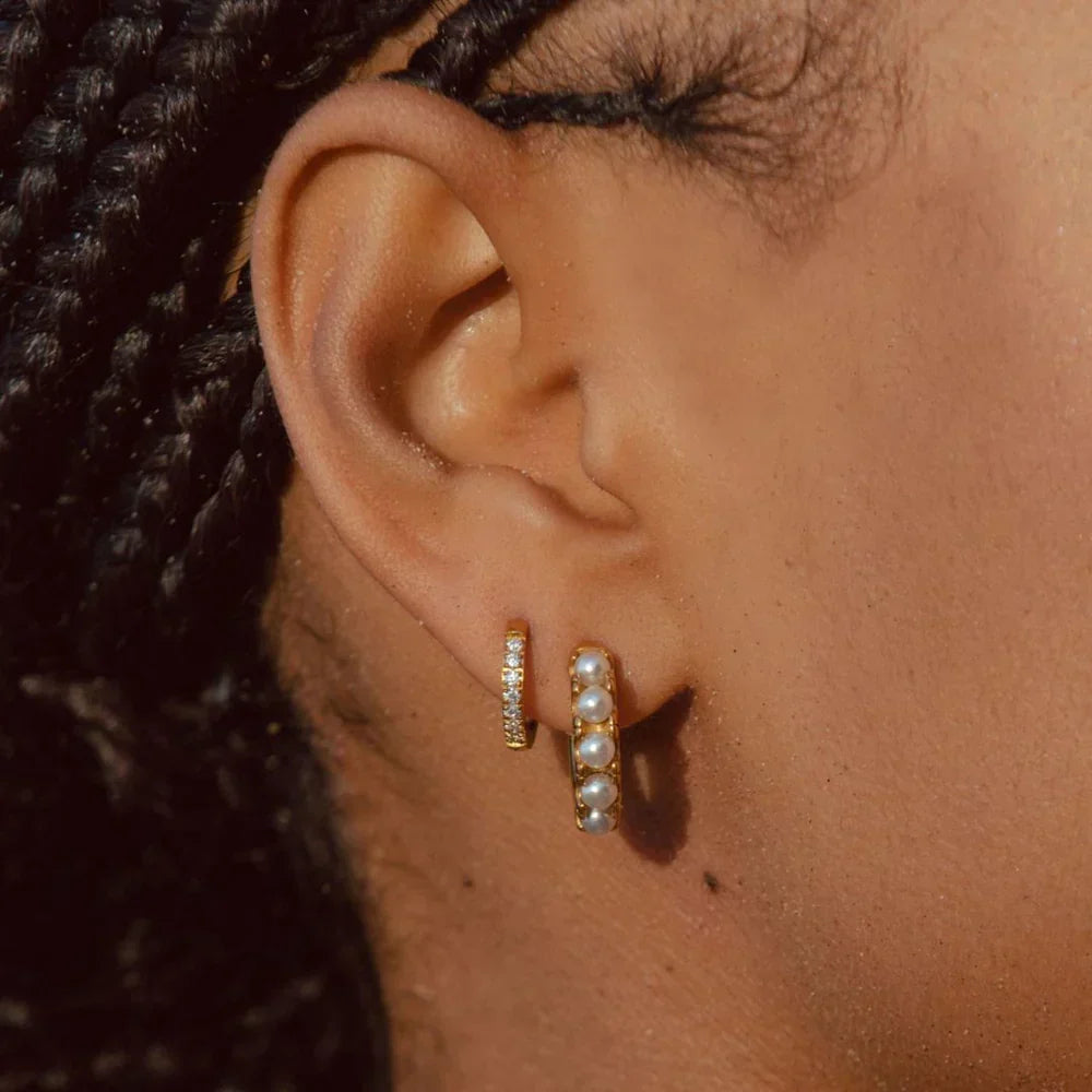Mother-of-Pearl Charm Earrings