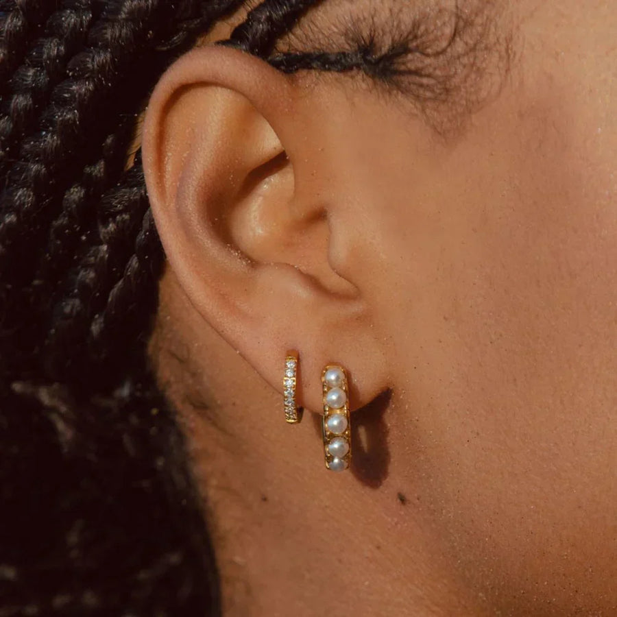 Mother-of-Pearl Charm Earrings